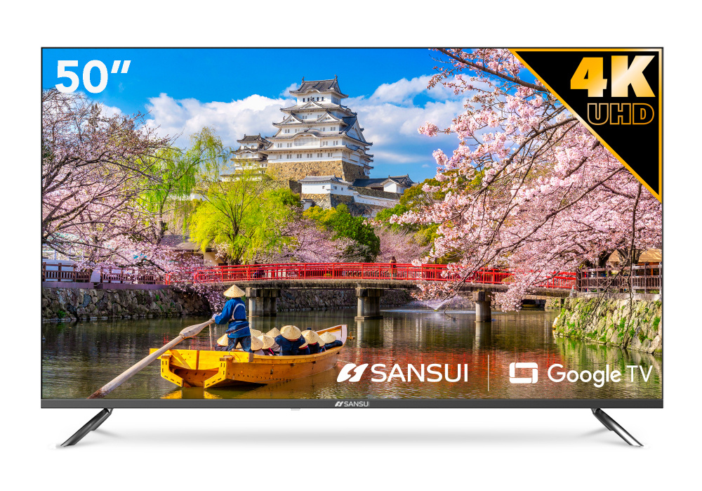 Sansui Smart TV LED SMX50VAUG 50", 4K Ultra HD, Gris