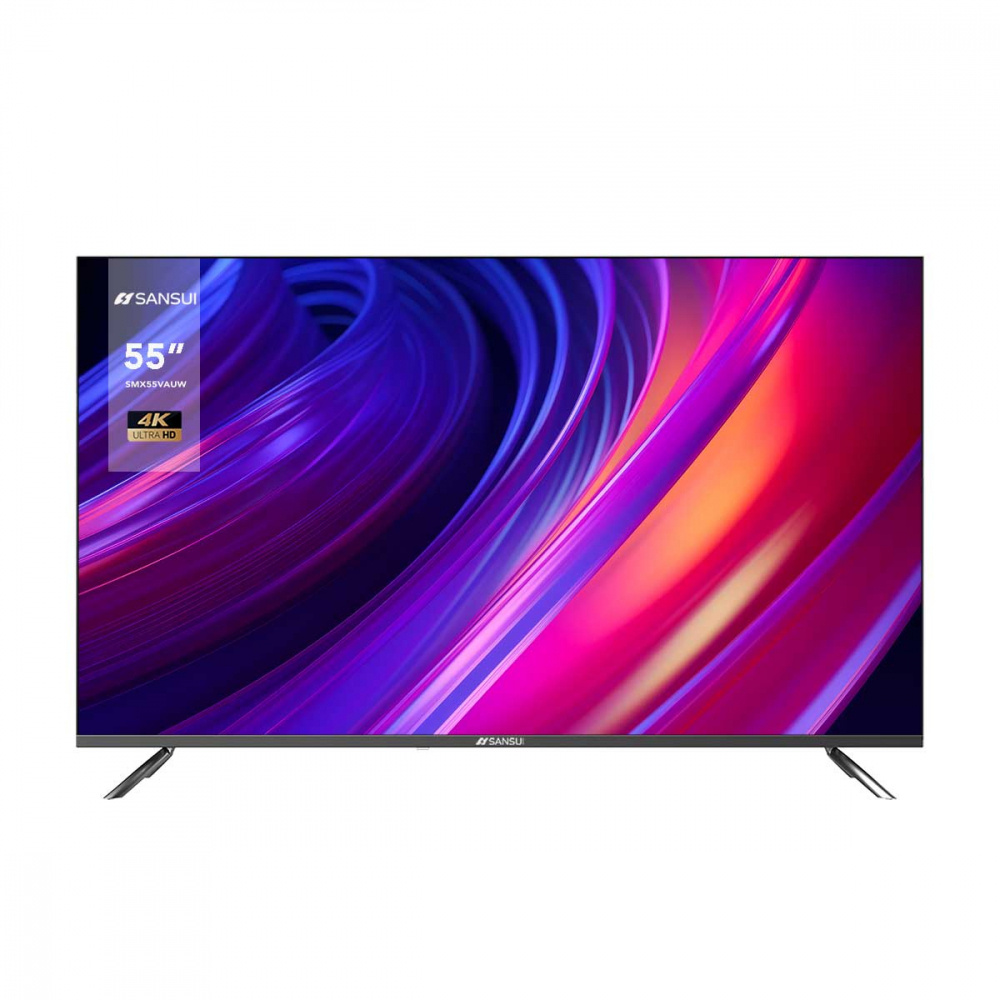 Sansui Smart TV DLED SMX55VAUW 55", 4K Ultra HD, Negro