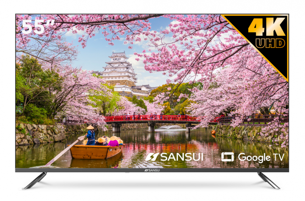 Sansui Smart TV LED SMX55VSUG 55", 4K Ultra HD, Negro
