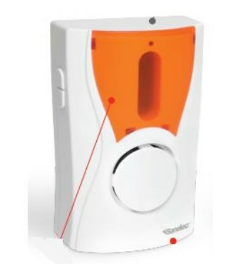 Santul Timbre 2638, Inalámbrico, 32 Tonos, hasta 100 Metros, Blanco/Naranja