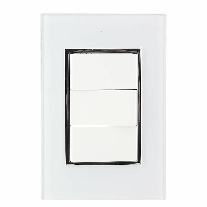 Santul Placa con Apagador Venecia, 3 Interruptores, 127V, 10A, Blanco