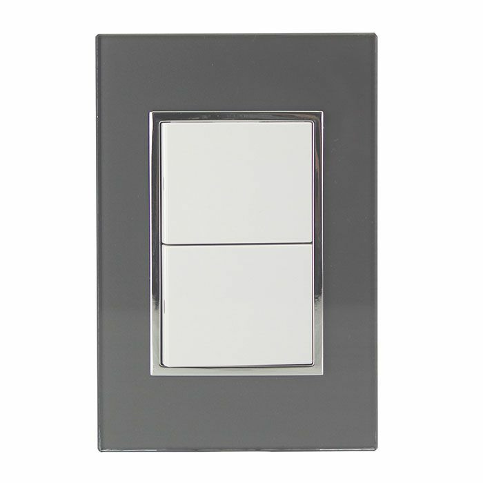 Santul Placa con Apagador 4544, 3 Interruptores, 127V, 10A, Negro