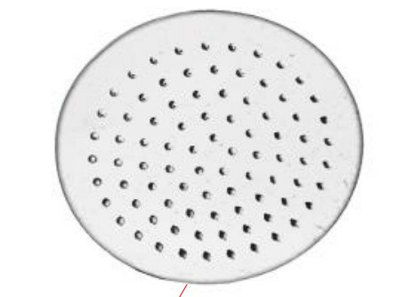 Santul Cabezal de Regadera 8" Redonda de Acero Inoxidable