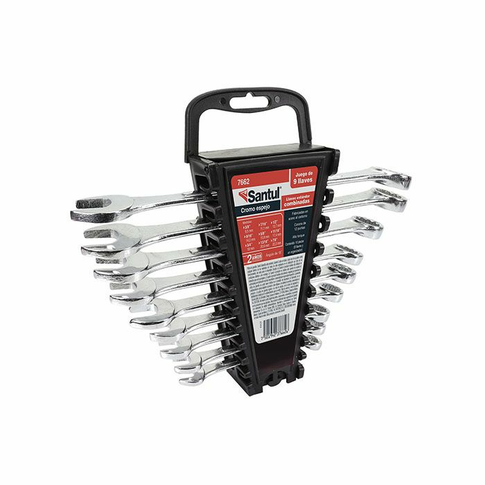 Santul Juego de Llaves Combinadas, 9 Piezas, Acero