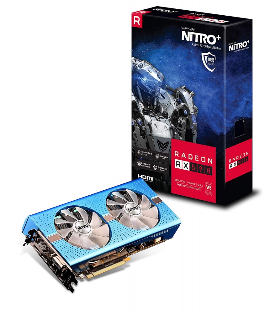 Tarjeta de Video Sapphire AMD Radeon RX 590 Nitro, 8GB 256-bit GDDR5, PCI Express 3.0
