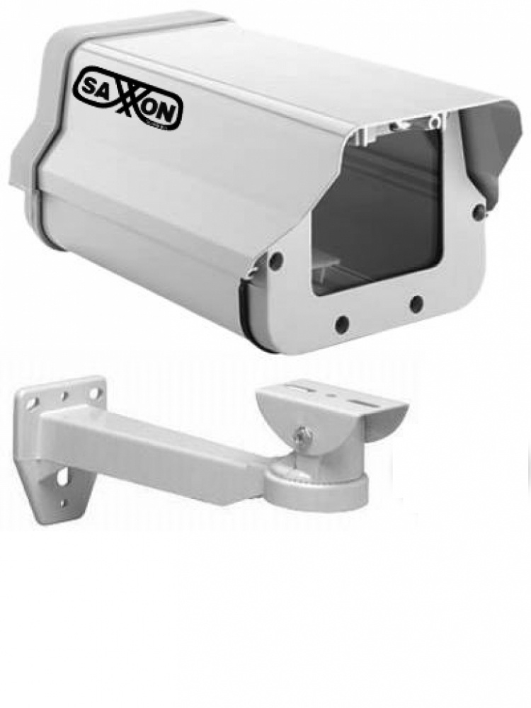 Saxxon Carcasa Exterior para Cámara, Blanco, con Brazo