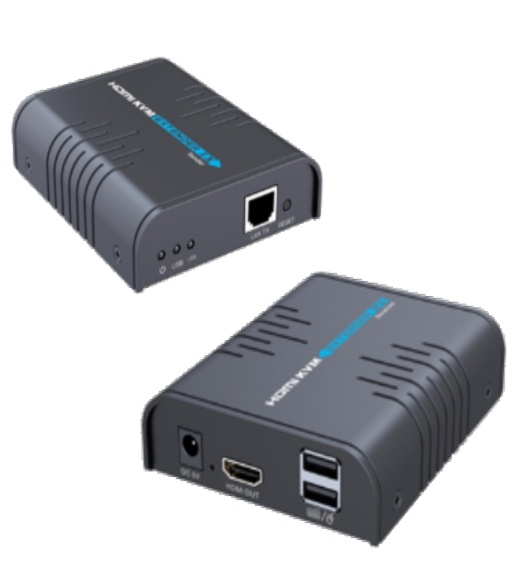 Saxxon Kit Extensor de Video HDMI por Cat5/Cat6 LKV388A, HDMI, 2x RJ-45, 2x USB2.0, 120 Metros
