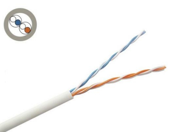 Saxxon Bobina de Cable Ethernet Cat3, UTP, 305 Metros