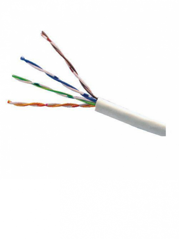Saxxon Bobina de Cable Cat5e UTP para Cámaras CCTV, 305 Metros, Blanco