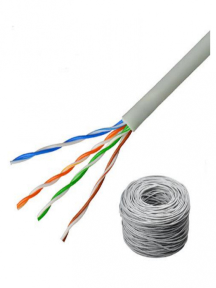 Saxxon Bobina de Cable Cat5e UTP, 100 Metros, Blanco