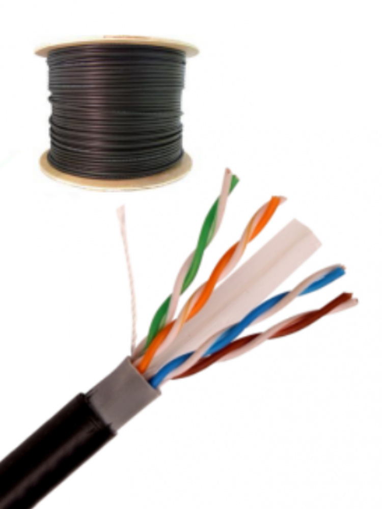 Saxxon Bobina de Cable Ethernet Cat6, UTP, 305 Metros