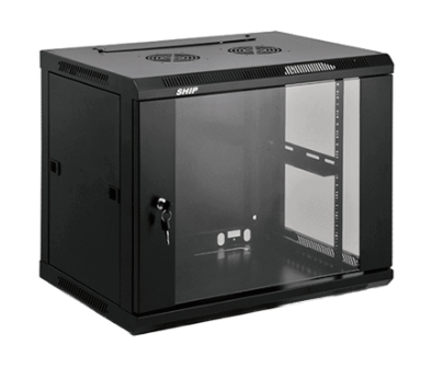 Saxxon Gabinete para Pared 19" SA661201, 12U, hasta 60kg ― Tiene algunas abolladuras en el cuerpo del producto.