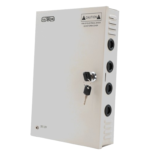 Saxxon Fuente de Poder para Cámara SX-30A-18CH, Entrada 110 - 220V, Salida 12V, 30A
