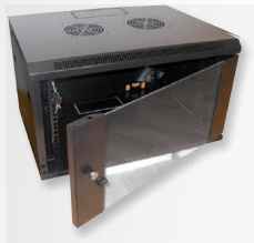 SBE Tech Gabinete de Pared, 6UR, hasta 30Kg, Negro