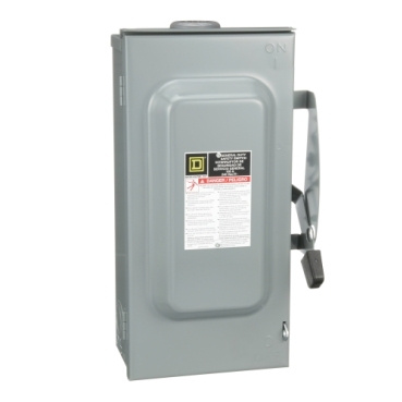 Schneider Electric Interruptor de Seguridad de 3 Polos DU323RB, 240V, 100A