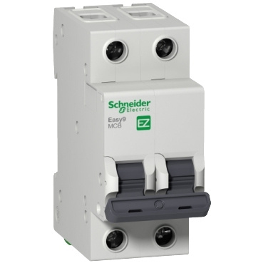 Schneider Electric Interruptor Termomagnético 2 Polos Easy9, 220V, 20A, Entrada 230V