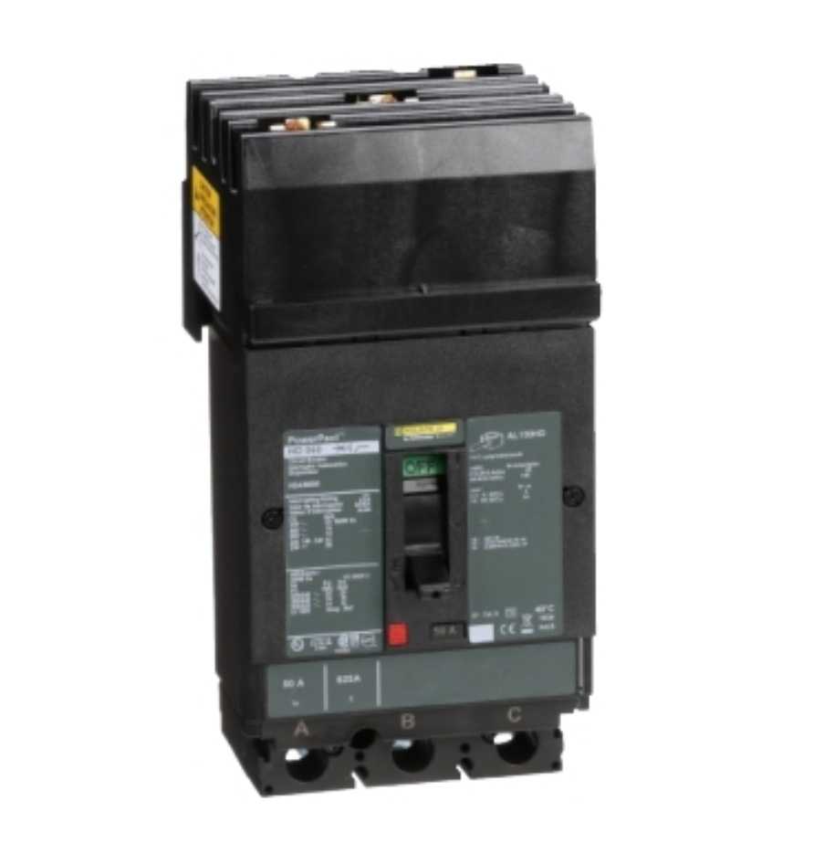 Schneider Electric Interruptor Termomagnético de 3 Polos PowerPact, 600V, 50A
