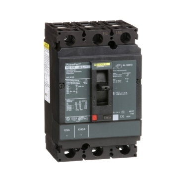 Schneider Electric Interruptor Termomagnético de 3 Polos PowerPact, 600V, 125A