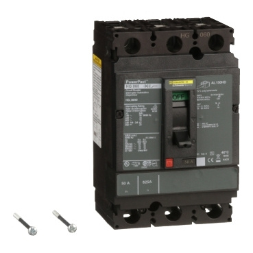 Schneider Electric Interruptor Termomagnético de 3 Polos HGL36050, 50A, Entrada 600V