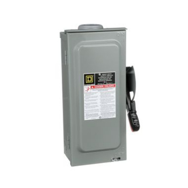 Schneider Electric Interruptor de Seguridad de 3 Polos HU363RB, 600V, 30A
