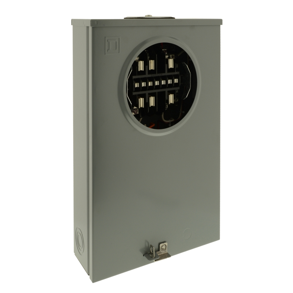 Schneider Electric Base para Medidor Square D, 125A, 13 Terminales, Monofásica, 2 Hilos, Gris