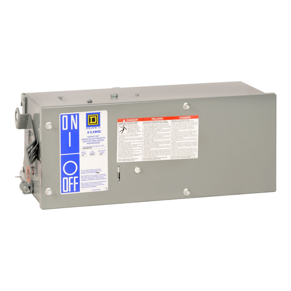 Schneider Electric Unidad para Electroducto PHD36030GN, 4 Polos, 30A, 600V