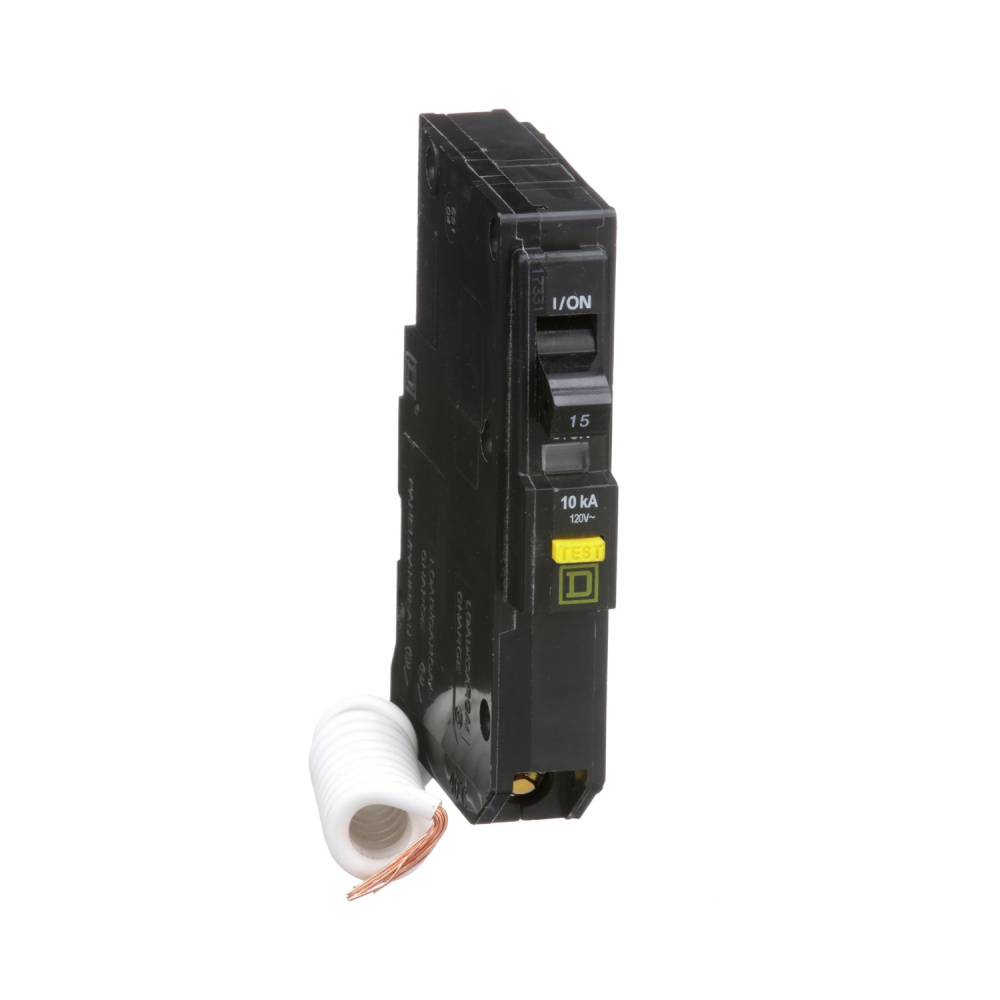 Schneider Electric Interruptor Termomagnético de 1 Polo QO115GFI, 120V, 15A