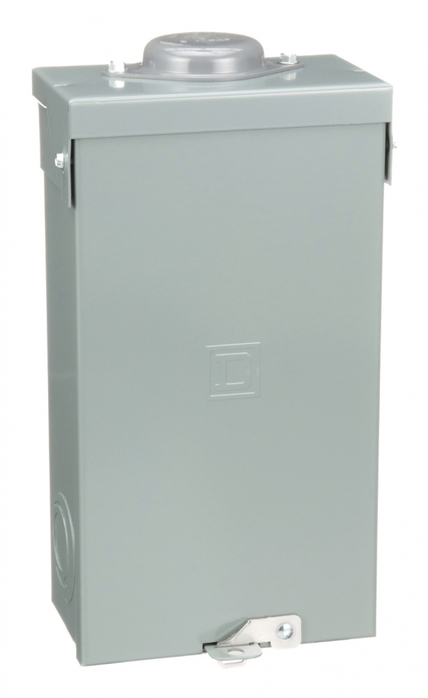 Schneider Electric Centro de Carga QO2100BNRB, 2 Polos, 100A, Sobreponer, Gris