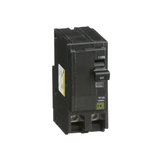 Schneider Electric Interruptor Termomagnético de 2 Polos QO290, 120V, 90A