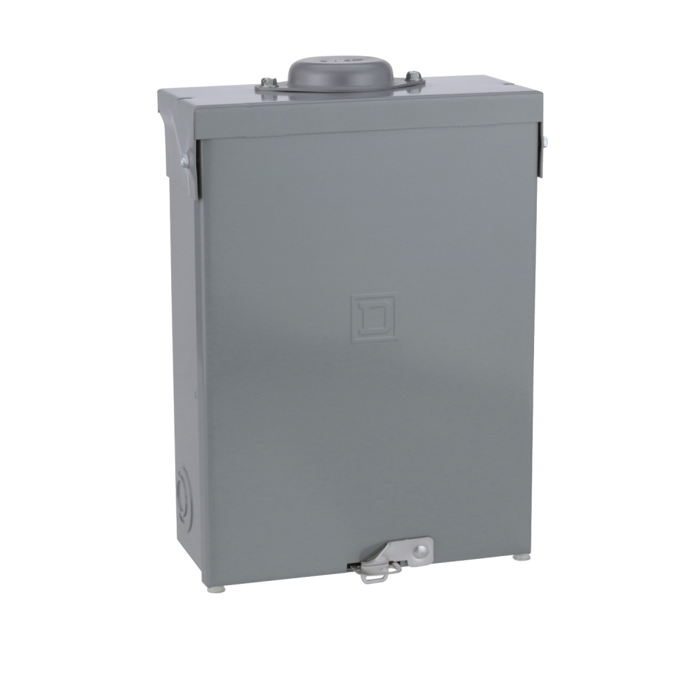 Schneider Electric Centro de Carga QO612L100RB, 6 Polos, 100A, Sobreponer, Gris