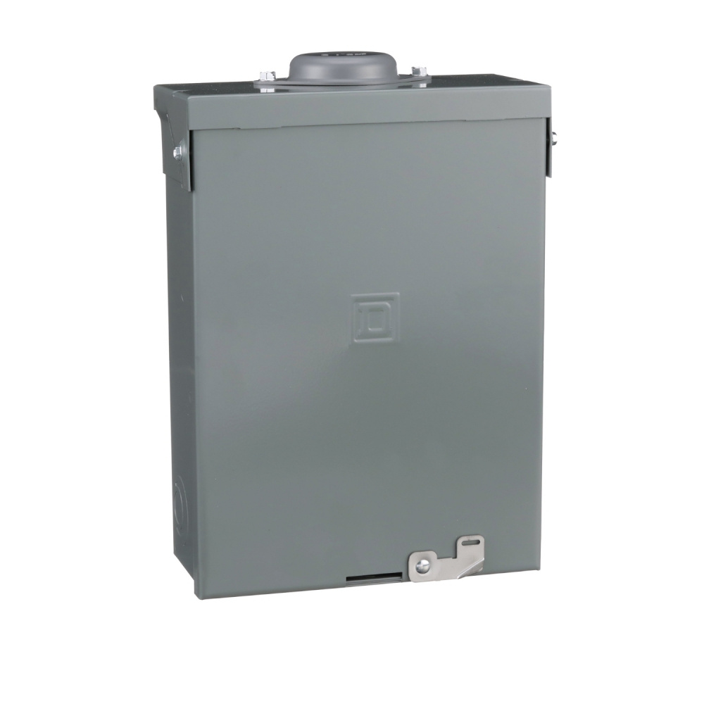Schneider Electric Centro de Carga QO816L100RB, 8 Polos, 100A, Sobreponer, Gris