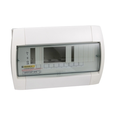 Schneider Electric Centro de Carga QOX208, 10 Polos, 100A, Sobreponer, Blanco