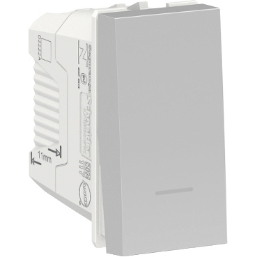 Schneider Electric Apagador Convencional S70118374, 3 Vías, 250V, 16A, Blanco
