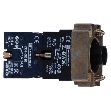 Schneider Electric Botón Pulsador ZB2BW065, Negro