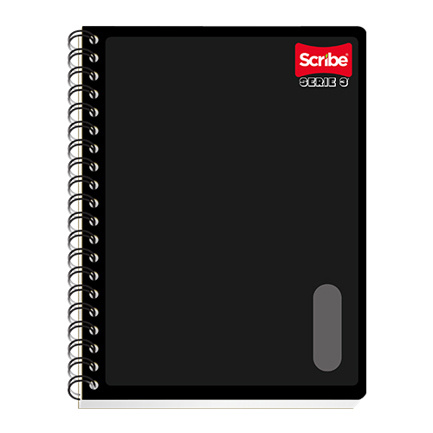 Scribe Cuaderno Profesional Serie III, 200 Hojas de Cuadro Grande 7mm, Multicolor