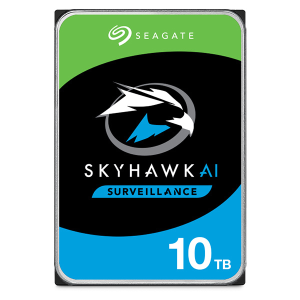 Disco Duro para Videovigilancia Seagate SkyHawk AI 3.5", 10TB, SATA III, 6 Gbit/s, 7200RPM, 256MB Caché
