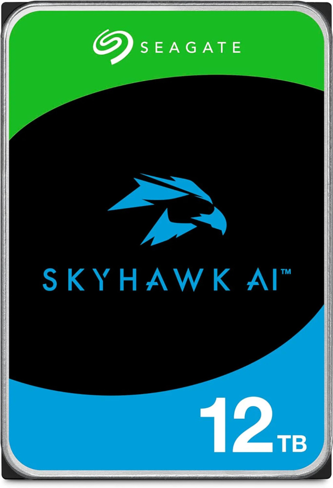 Disco Duro Interno Seagate SkyHawk AI 3.5", 12TB, SATA III, 6 Gbit/s, 7200RPM, 512MB Caché