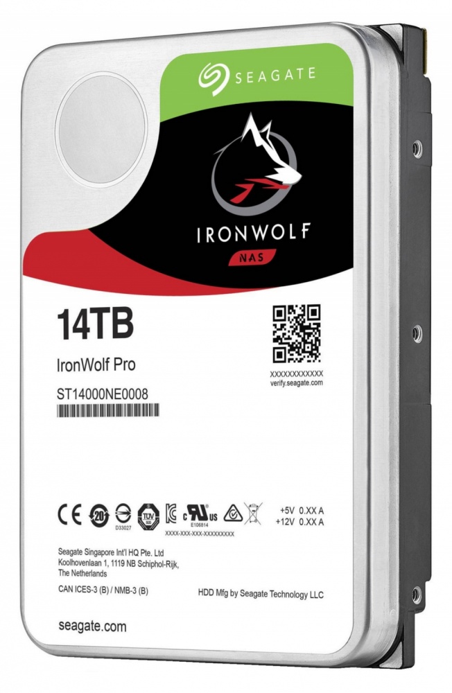 Disco Duro para NAS Seagate IronWolf Pro 3.5" de 1 a 24 Bahías, 14TB, SATA III, 6Gbit/s, 7200RPM, 256MB Caché