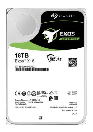 Disco Duro para Servidor Seagate Exos X18 3.5", 18TB, SATA III, 7200RPM, 6 Gbit/s 