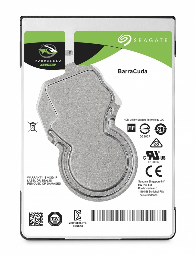 Disco Duro para Laptop Seagate Barracuda 2.5'', 500GB, SATA III, 6Gbit/s, 5400RPM, 128MB Caché