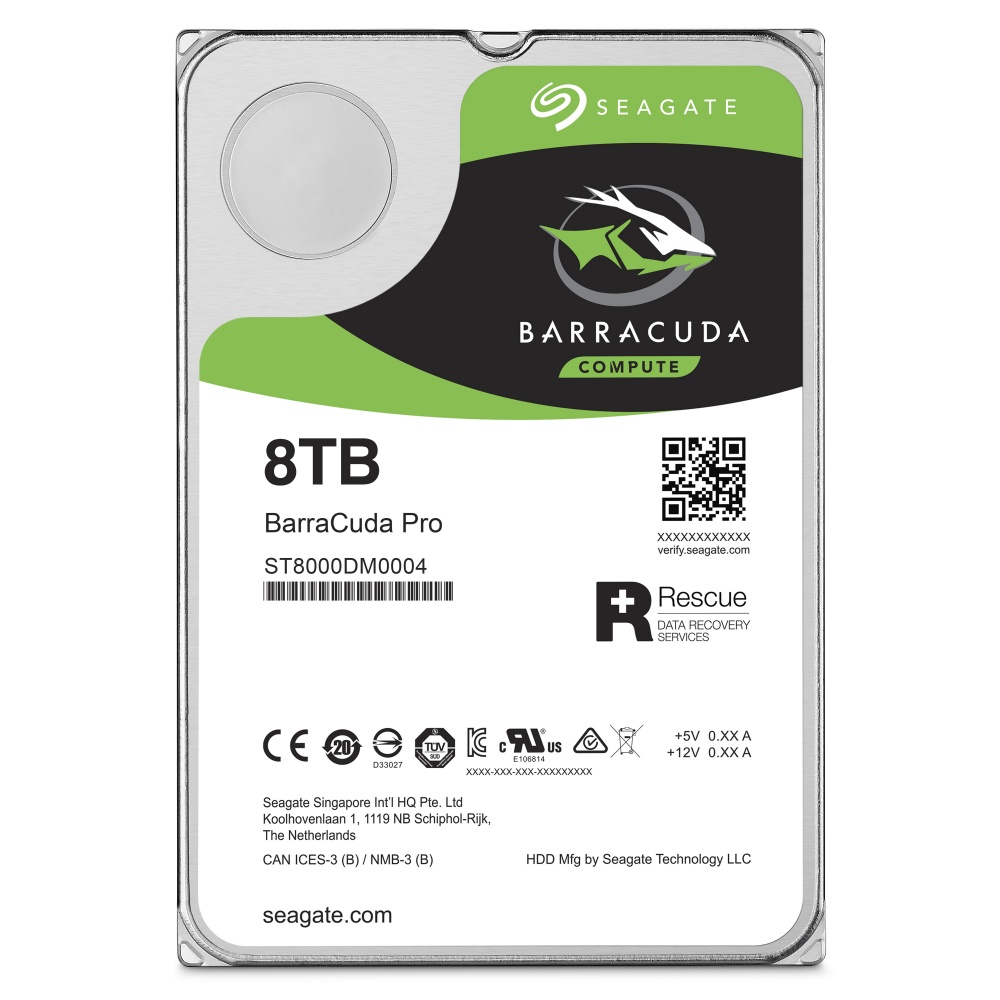 Disco Duro Interno Seagate Barracuda Pro 3.5'', 8TB, SATA III, 6 Gbit/s, 7200RPM, 256MB Caché