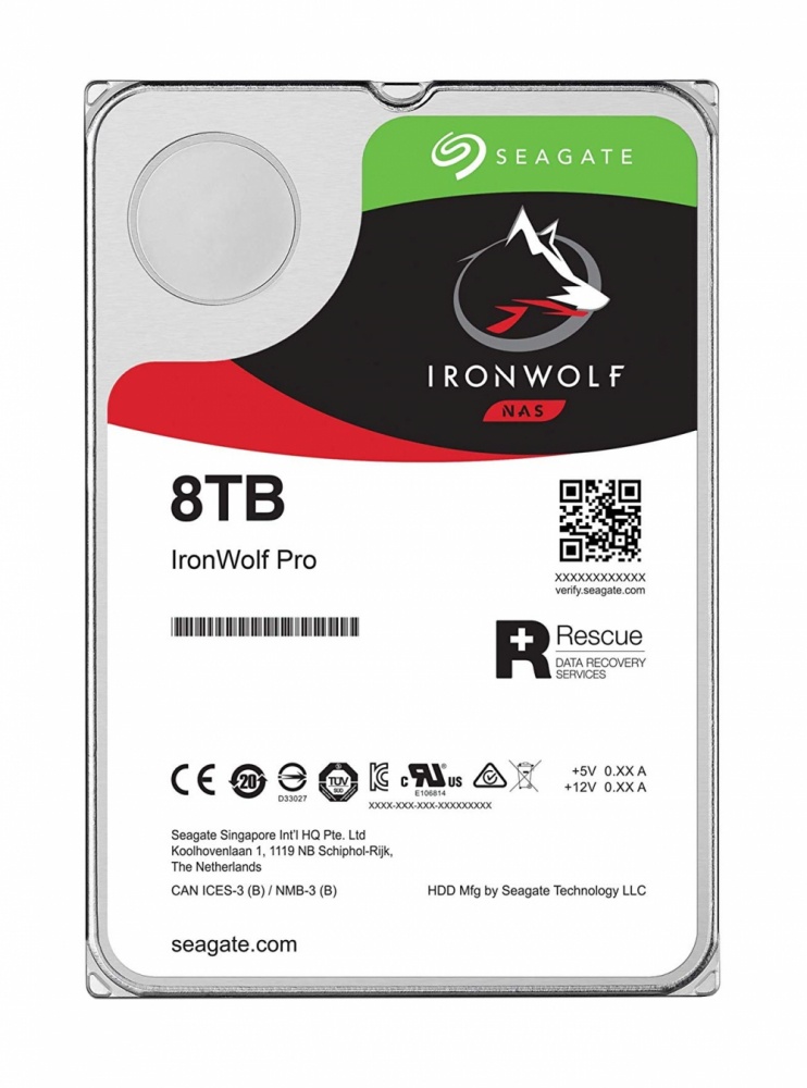 Disco Duro para NAS Seagate IronWolf Pro 3.5", 8TB, SATA III, 6Gbit/s, 7200RPM, 256MB Caché