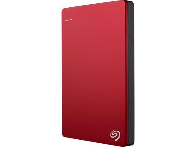 Disco Duro Externo Seagate Backup Plus Slim Portátil 3.5'', 2TB, USB 3.0, Rojo - para Mac/PC