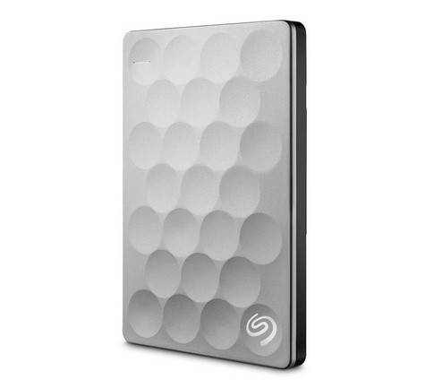 Disco Duro Externo Seagate Backup Plus Ultra Slim 2.5'', 2TB, USB 3.0, Platino - para Mac/PC