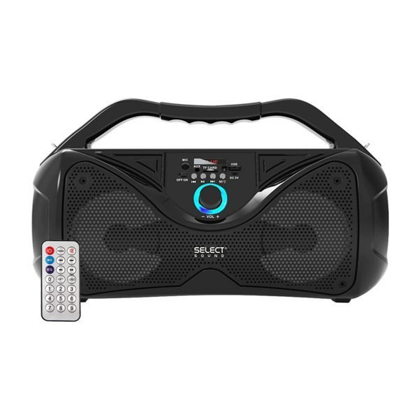 Select Sound Bafle Portátil BT1005, Bluetooth, Alámbrico/Inalámbrico, USB, Negro