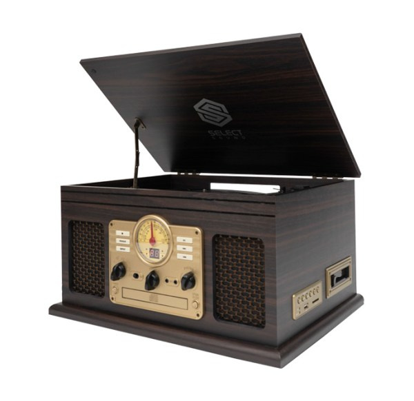 Select Sound BT9203 Tocadiscos, Bluetooth, Marrón