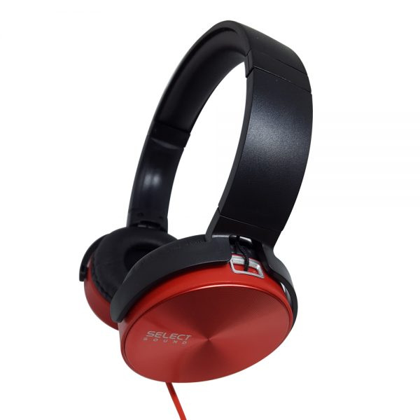 Select Sound Audífonos H100, Alámbrico, 1.5 Metros, Rojo