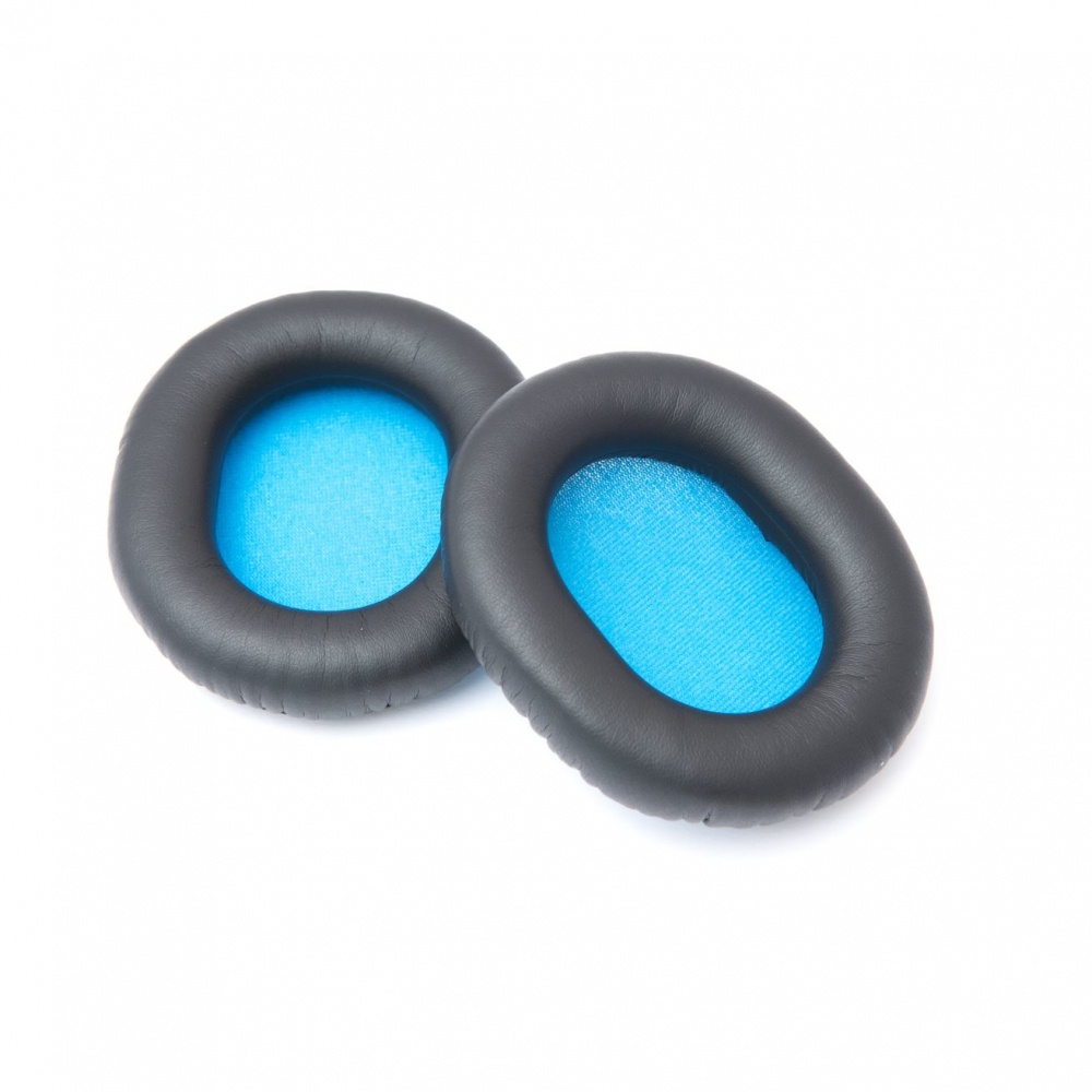 Sennheiser Almohadillas para HD6 Mix/HD7 DJ/HD8 DJ, 2 Piezas, Negro/Azul