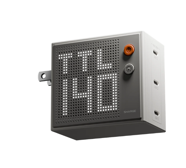 Sharge Cargador de Pared Pixel, 140W, 5V, 3 x USB-C