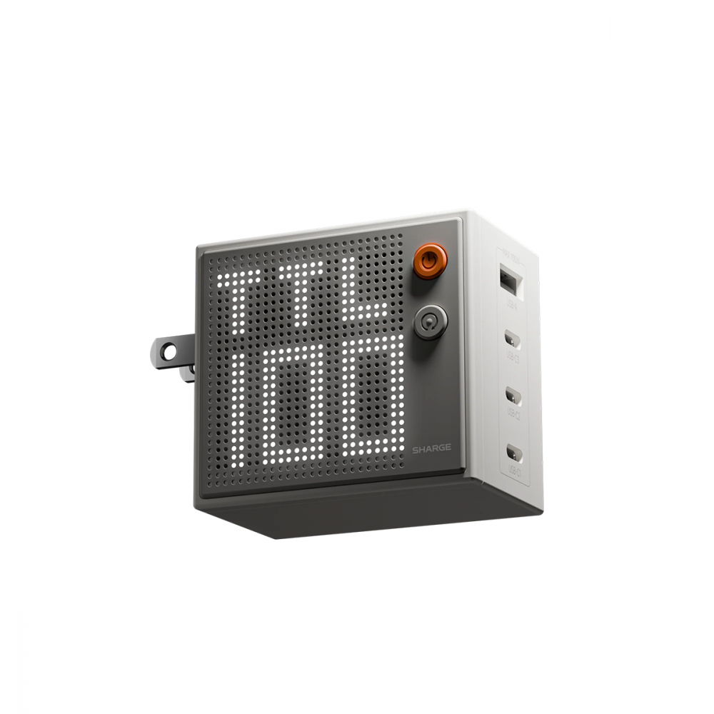 Sharge Cargador de Pared Pixel, 100W, 1 x USB-A 3 x USB-C